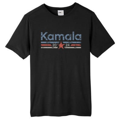 Harris 2024 Retro Grunge Stripes Vintage Kamala Harris 2024 Tall Fusion ChromaSoft Performance T-Shirt