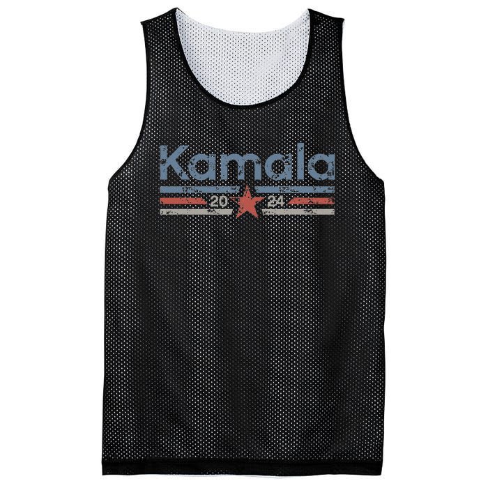 Harris 2024 Retro Grunge Stripes Vintage Kamala Harris 2024 Mesh Reversible Basketball Jersey Tank