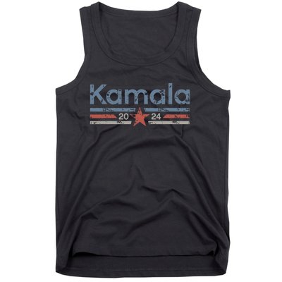 Harris 2024 Retro Grunge Stripes Vintage Kamala Harris 2024 Tank Top