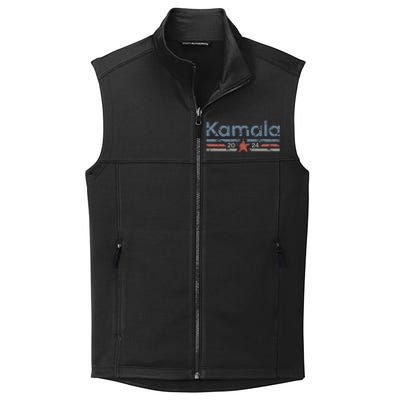 Harris 2024 Retro Grunge Stripes Vintage Kamala Harris 2024 Collective Smooth Fleece Vest