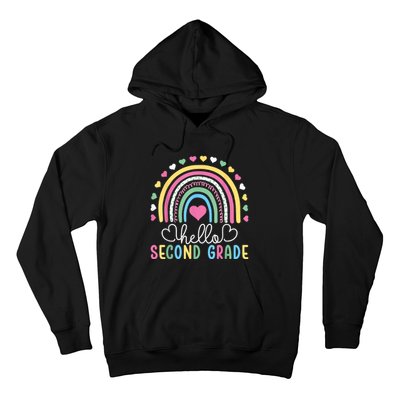 Hello 2nd Second Grade Teacher Hoodie