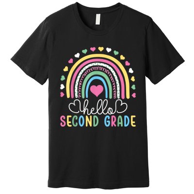 Hello 2nd Second Grade Teacher Premium T-Shirt