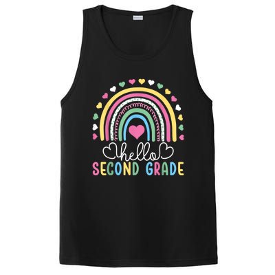 Hello 2nd Second Grade Teacher PosiCharge Competitor Tank