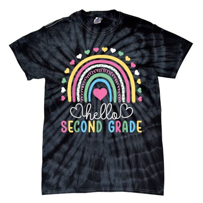 Hello 2nd Second Grade Teacher Tie-Dye T-Shirt