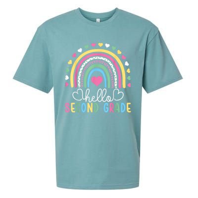 Hello 2nd Second Grade Teacher Sueded Cloud Jersey T-Shirt