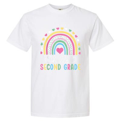 Hello 2nd Second Grade Teacher Garment-Dyed Heavyweight T-Shirt