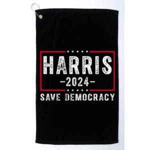 Harris 2024 Save Democracy Election Platinum Collection Golf Towel