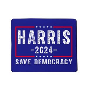 Harris 2024 Save Democracy Election Mousepad