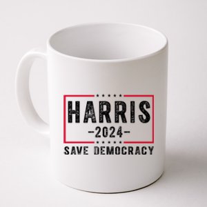 Harris 2024 Save Democracy Election Coffee Mug