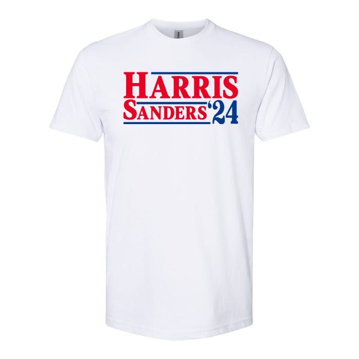 Harris 24 Sanders Harris 2024 President Harris Political Softstyle CVC T-Shirt