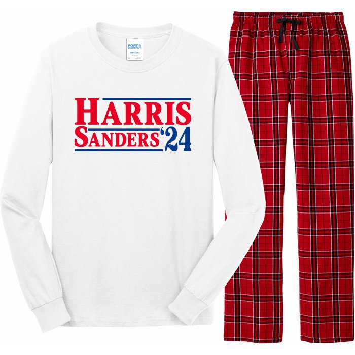 Harris 24 Sanders Harris 2024 President Harris Political Long Sleeve Pajama Set