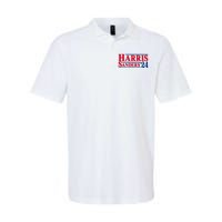 Harris 24 Sanders Harris 2024 President Harris Political Softstyle Adult Sport Polo