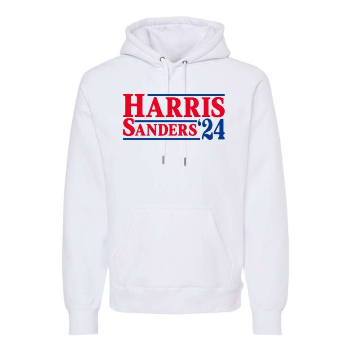 Harris 24 Sanders Harris 2024 President Harris Political Premium Hoodie