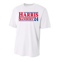 Harris 24 Sanders Harris 2024 President Harris Political Performance Sprint T-Shirt