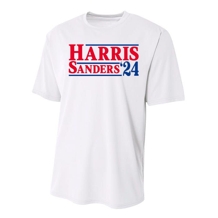 Harris 24 Sanders Harris 2024 President Harris Political Performance Sprint T-Shirt