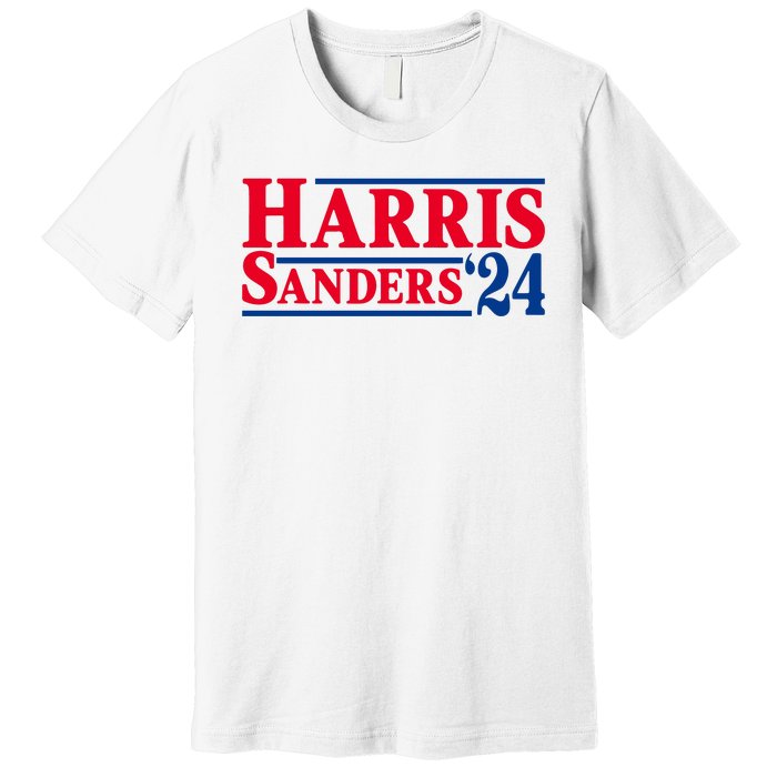 Harris 24 Sanders Harris 2024 President Harris Political Premium T-Shirt