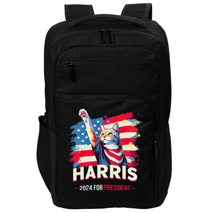 Harris 2024 Save Democratic Kamala Harris Cat Ladies 2024 Impact Tech Backpack