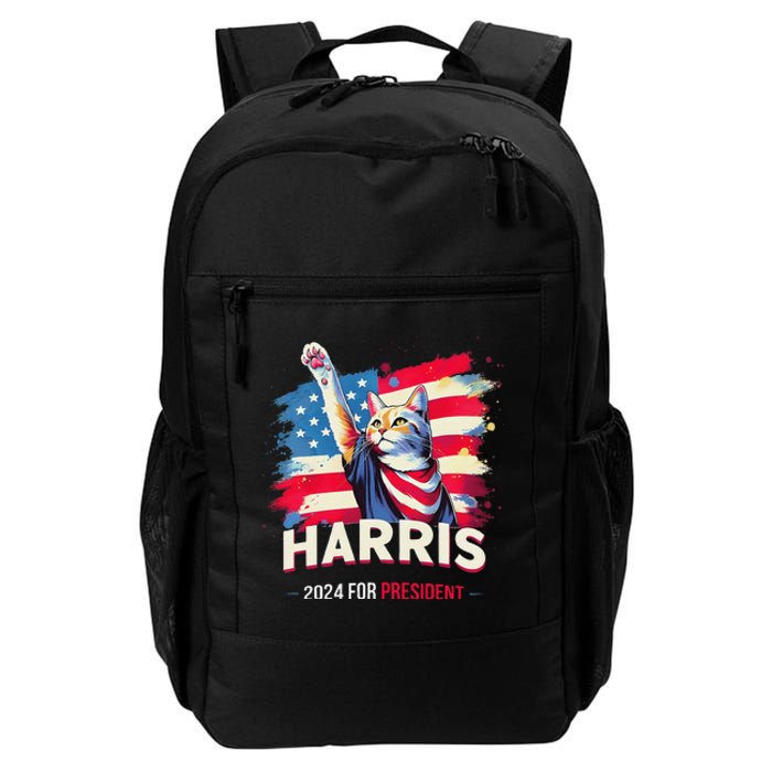 Harris 2024 Save Democratic Kamala Harris Cat Ladies 2024 Daily Commute Backpack