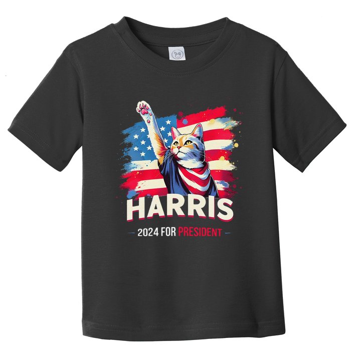 Harris 2024 Save Democratic Kamala Harris Cat Ladies 2024 Toddler T-Shirt