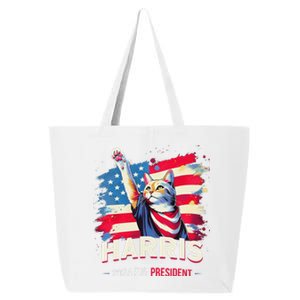 Harris 2024 Save Democratic Kamala Harris Cat Ladies 2024 25L Jumbo Tote