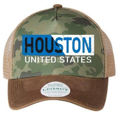 Houston 2 Tone Block Logo Legacy Tie Dye Trucker Hat