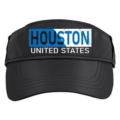 Houston 2 Tone Block Logo Adult Drive Performance Visor