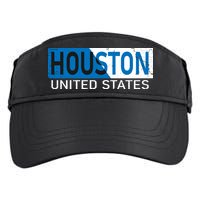 Houston 2 Tone Block Logo Adult Drive Performance Visor