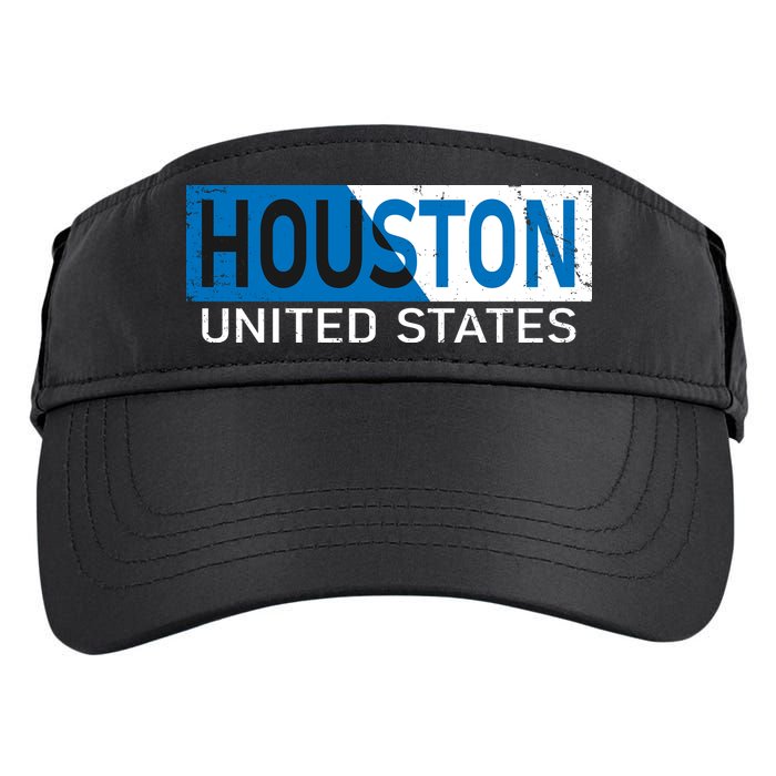 Houston 2 Tone Block Logo Adult Drive Performance Visor
