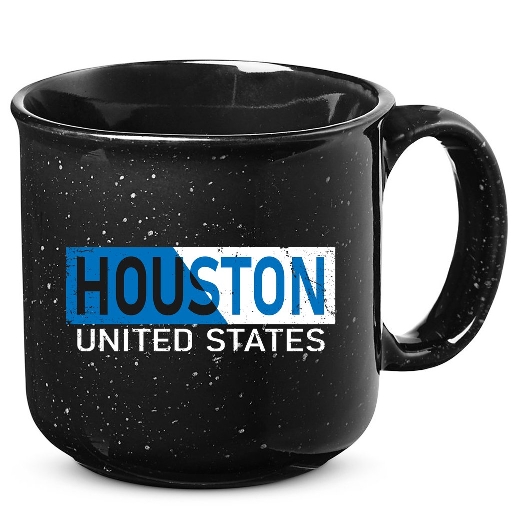 Houston 2 Tone Block Logo 15oz Campfire Ceramic Mug