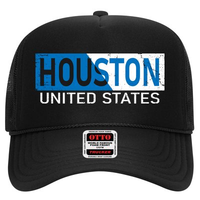 Houston 2 Tone Block Logo Trucker Hat