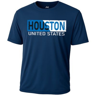 Houston 2 Tone Block Logo Performance Shirt