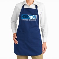 Houston 2 Tone Block Logo Apron