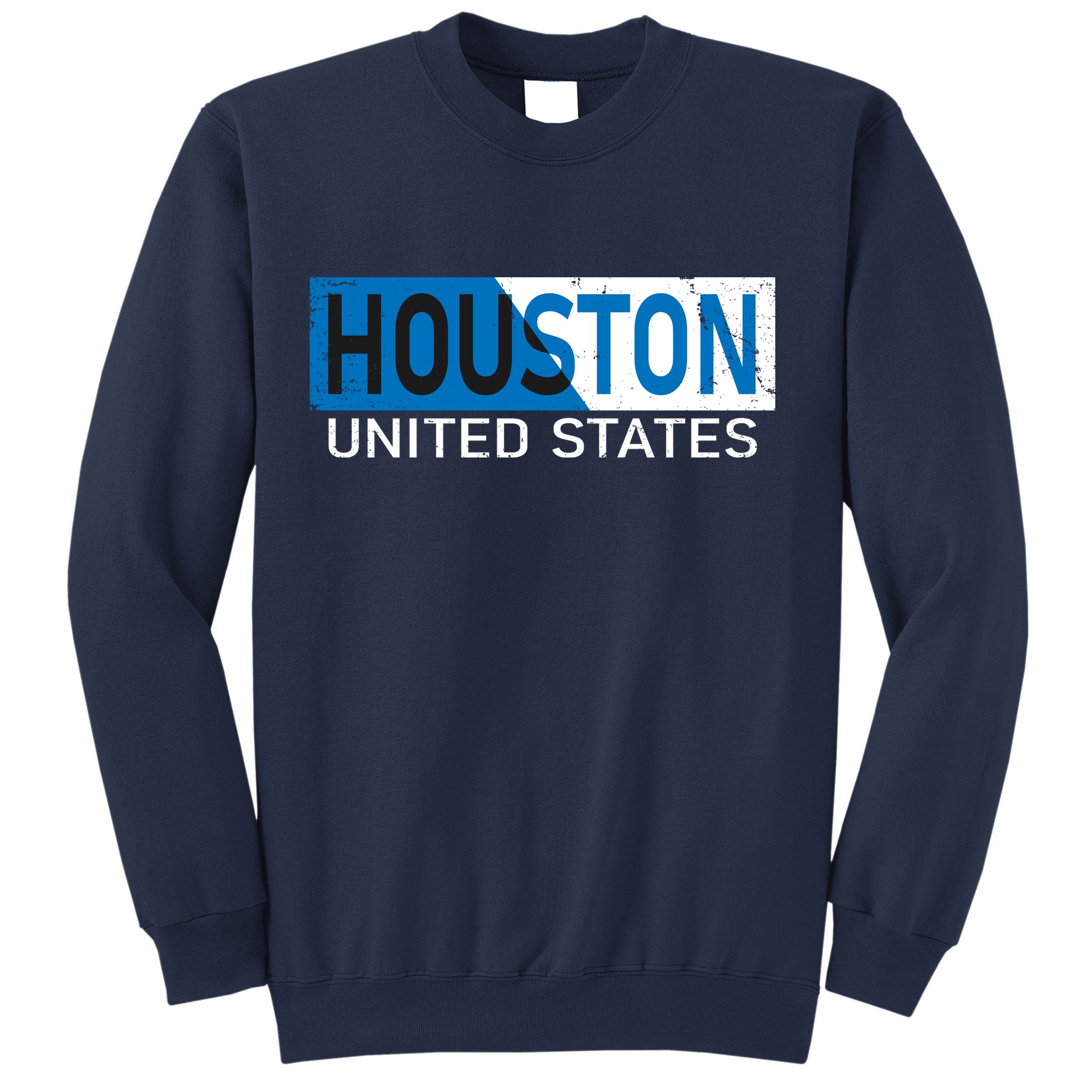 Houston 2 Tone Block Logo Sweatshirt
