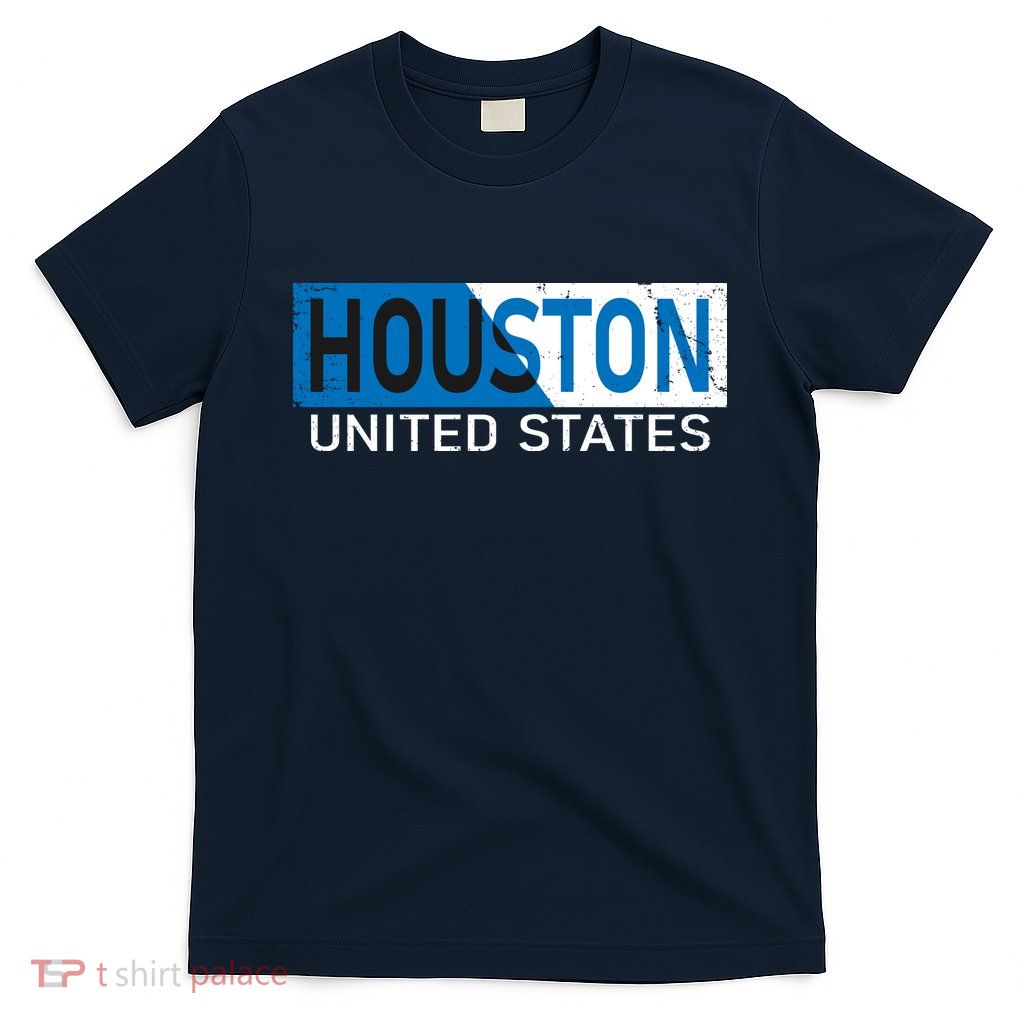 Houston 2 Tone Block Logo T-Shirt