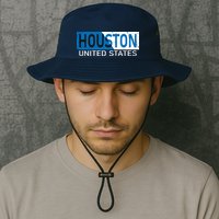 Houston 2 Tone Block Logo Bucket Hat