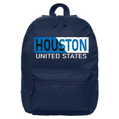 Houston 2 Tone Block Logo 16 in Basic Backpack