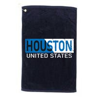 Houston 2 Tone Block Logo Golf Towel