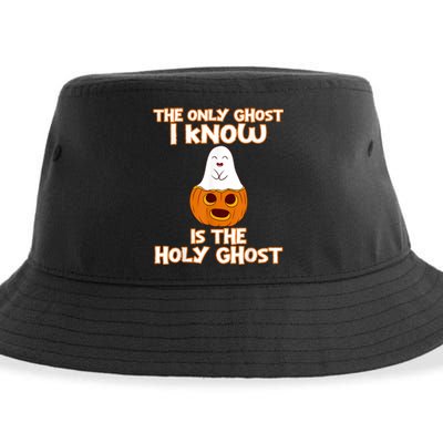 Halloween 2020 The Only Ghost I Know Is The Holy Ghost Sustainable Bucket Hat