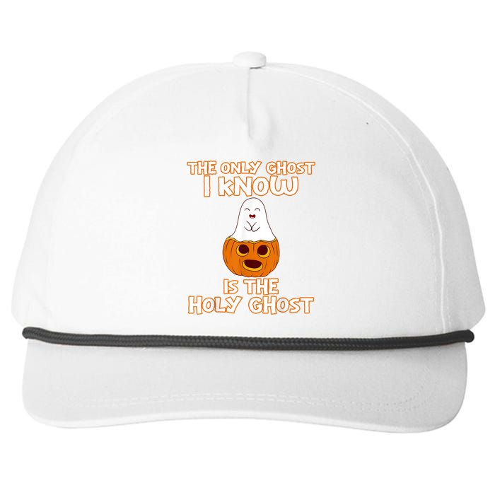 Halloween 2020 The Only Ghost I Know Is The Holy Ghost Snapback Five-Panel Rope Hat