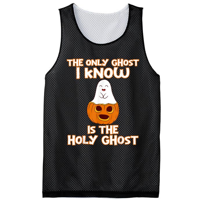 Halloween 2020 The Only Ghost I Know Is The Holy Ghost Mesh Reversible Basketball Jersey Tank