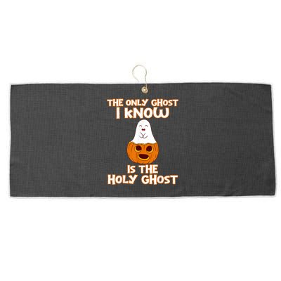 Halloween 2020 The Only Ghost I Know Is The Holy Ghost Large Microfiber Waffle Golf Towel