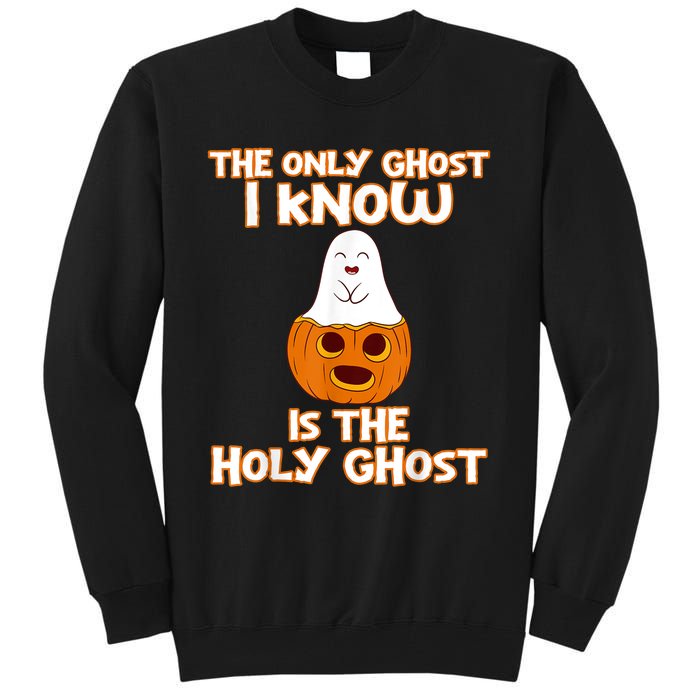 Halloween 2020 The Only Ghost I Know Is The Holy Ghost Tall Sweatshirt