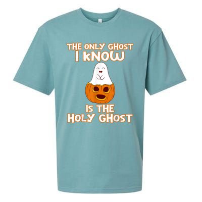 Halloween 2020 The Only Ghost I Know Is The Holy Ghost Sueded Cloud Jersey T-Shirt