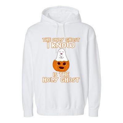 Halloween 2020 The Only Ghost I Know Is The Holy Ghost Garment-Dyed Fleece Hoodie