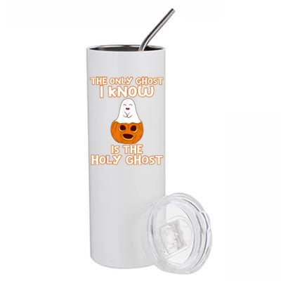 Halloween 2020 The Only Ghost I Know Is The Holy Ghost Stainless Steel Tumbler