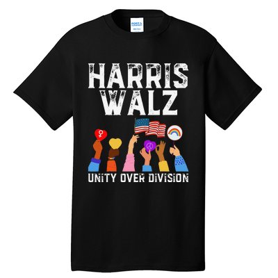 Harriswaltz 2024 Unity Over Division Tall T-Shirt