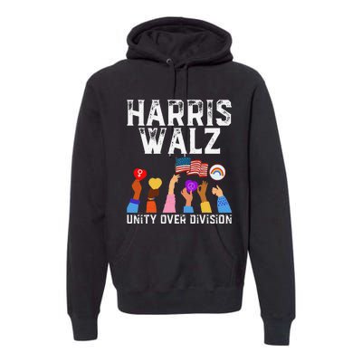 Harriswaltz 2024 Unity Over Division Premium Hoodie