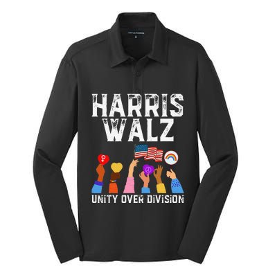 Harriswaltz 2024 Unity Over Division Silk Touch Performance Long Sleeve Polo