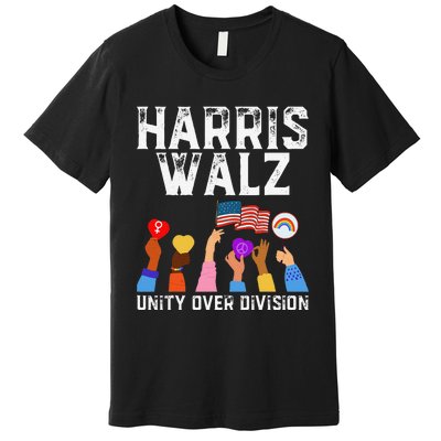 Harriswaltz 2024 Unity Over Division Premium T-Shirt