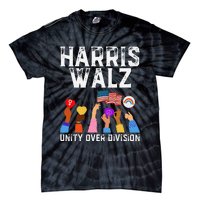 Harriswaltz 2024 Unity Over Division Tie-Dye T-Shirt